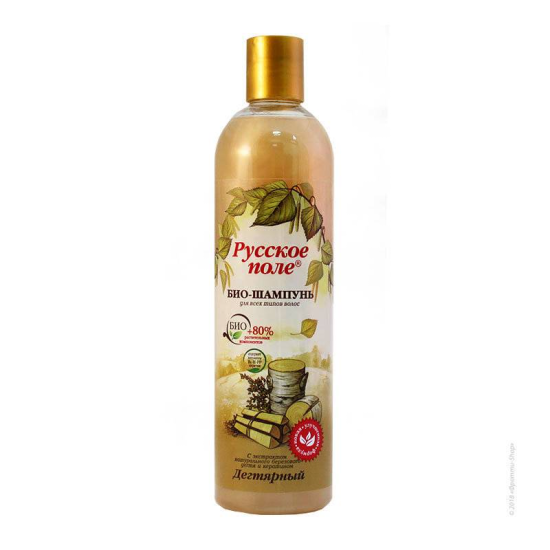 BIO šampon Katran od breze serije sa keratinom „Rusko polje“, 400 ml