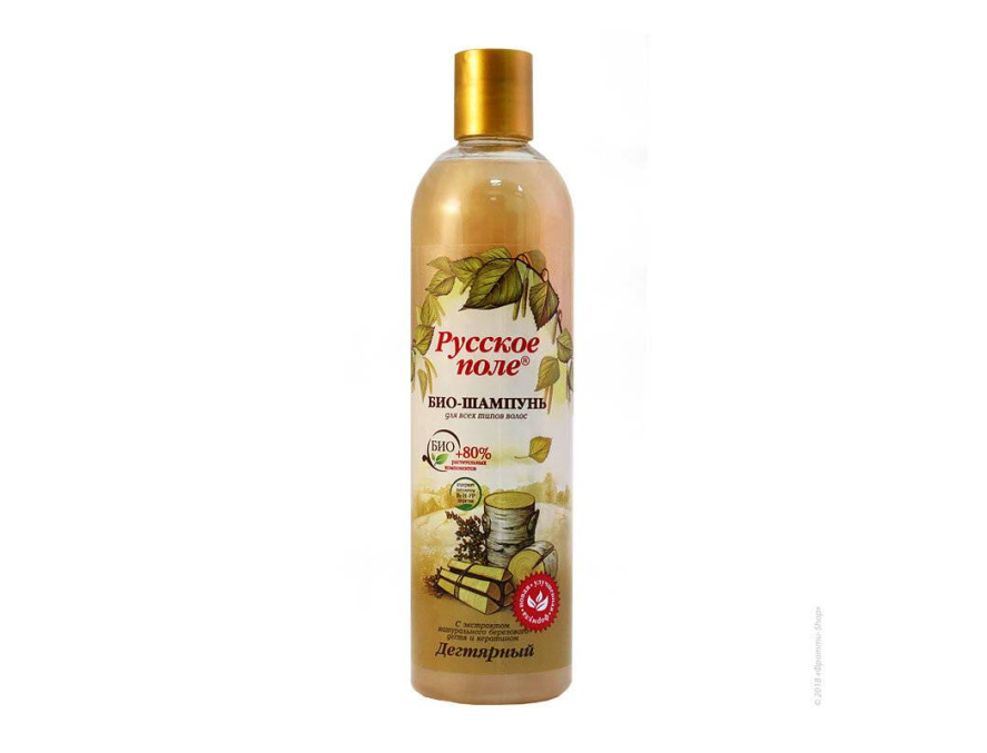BIO šampon Katran od breze serije sa keratinom „Rusko polje“, 400 ml